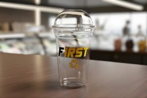 tampa dome copo descartável transparente cristalina